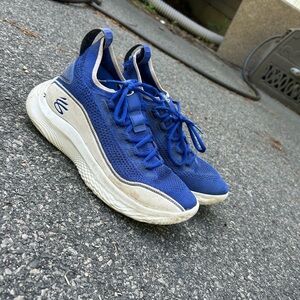 royal blue basketball shoes Steph curry